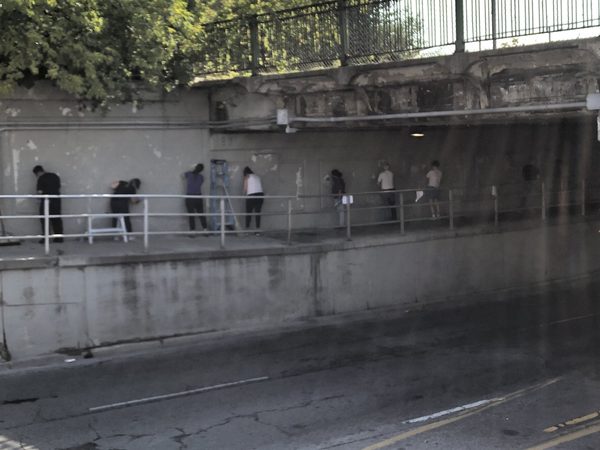 Connected in Chaos, Richmond Street underpass, London, Ontario, 2020